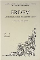 Erdem Atat�rk K�lt�r Merkezi Dergisi Say� : 19 Eyl�l 1990 (Cilt 18) Atat�rk K�lt�r Merkezi Yay�nlar�
