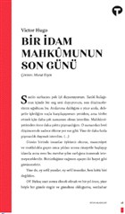Bir �dam Mahkumunun Son G�n� Turkuvaz Kitap