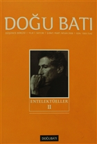 Do�u Bat� D���nce Dergisi Say�: 36 Entelekt�eller 2 Do�u Bat� Dergileri