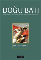 Do�u Bat� D���nce Dergisi Say�: 38 Milliyet�ilik 1 Do�u Bat� Dergileri