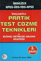 �pu�lar�yla Pratik Test ��zme Teknikleri ve Bilimsel Metinleri Anlama K�lavuzu Pelikan T�p Teknik Yay�nc�l�k